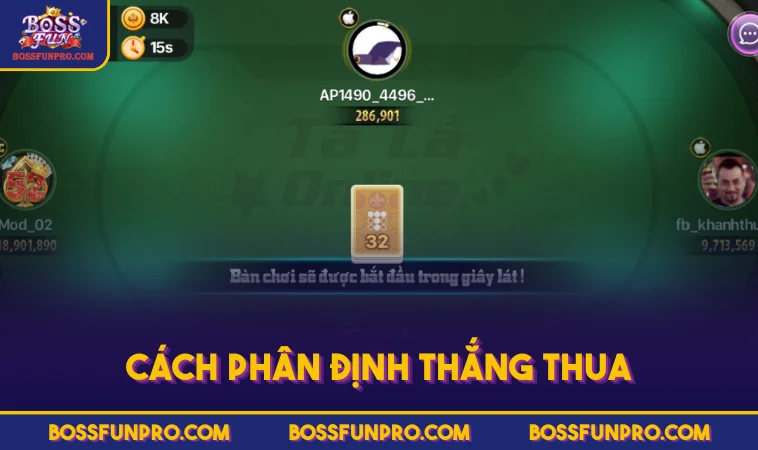 Cách phân định thắng thua